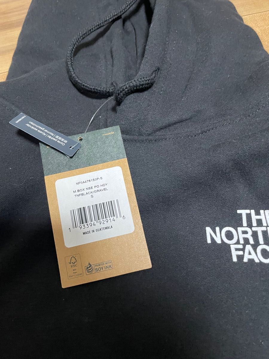 新品 THE NORTH FACE/ザノースフェイス 裏起毛ボックスロゴハーフドームプリントスウェットプルオーバー パーカー S