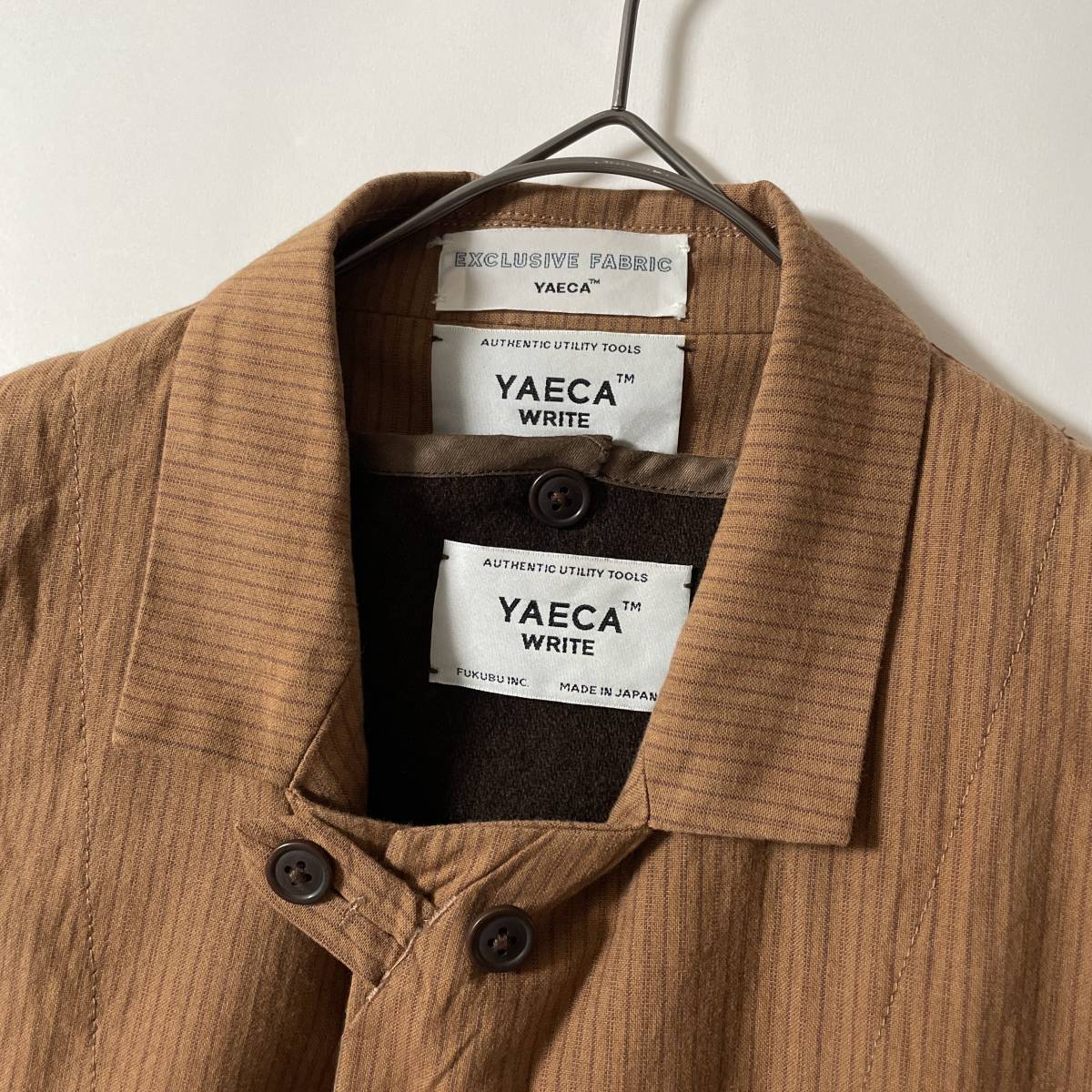 圧倒的高評価 YAECA WRITE EXCLUSIVE FABRIC ステンカラーコート dgipr