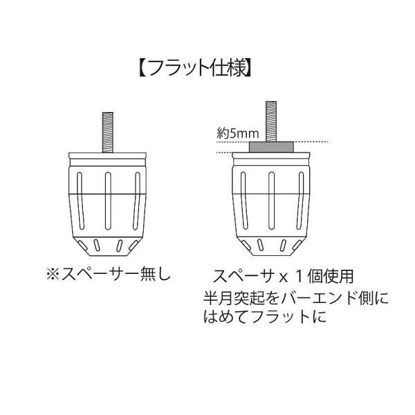 ポッシュフェイス 033979-02-10 ウルトラヘビーバーエンド タイプ2 レッド M6 ホンダ用/スズキ用_画像4