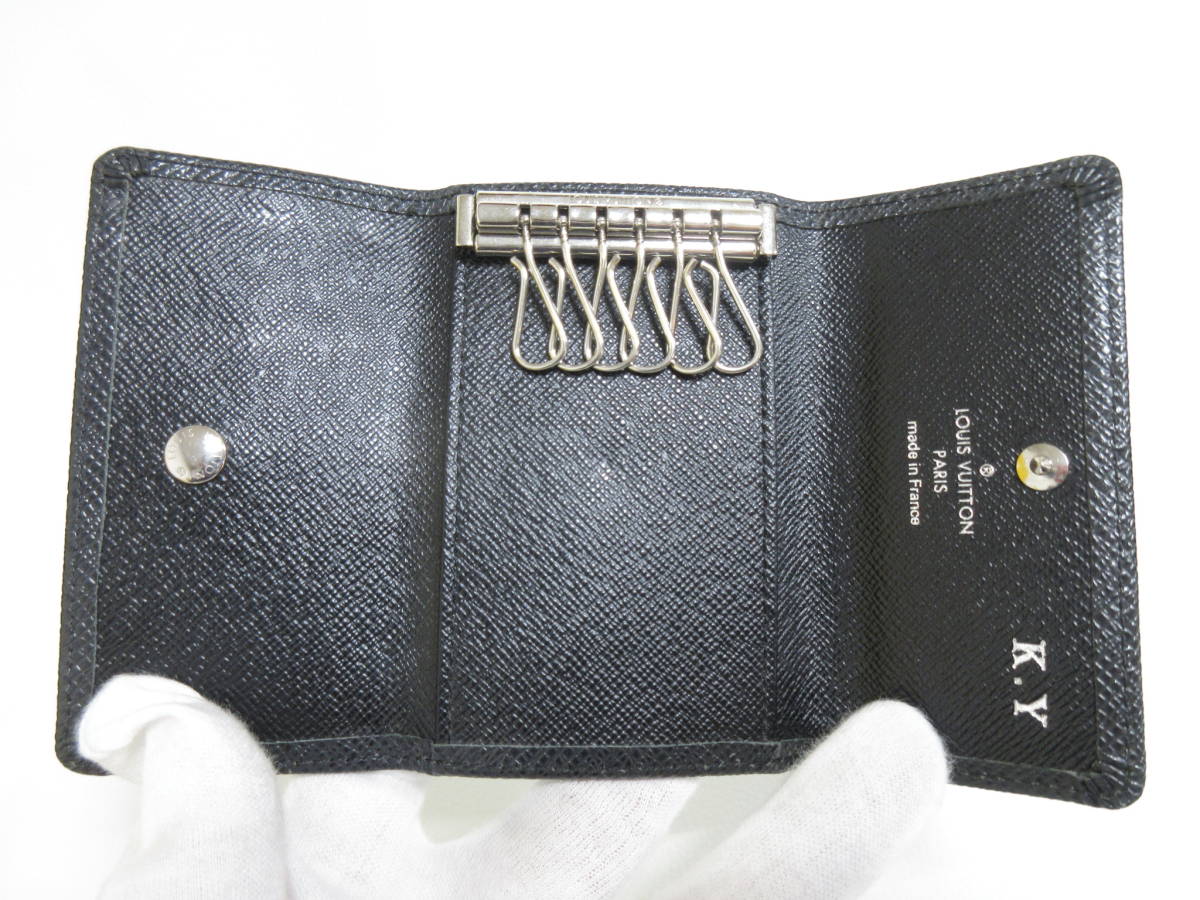 10349◆【SALE】LOUIS VUITTON ルイヴィトン タイガ M30532 ミュルティクレ6 アルドワーズ 6連キーケース MADE IN FRANCE 中古 USED_画像5