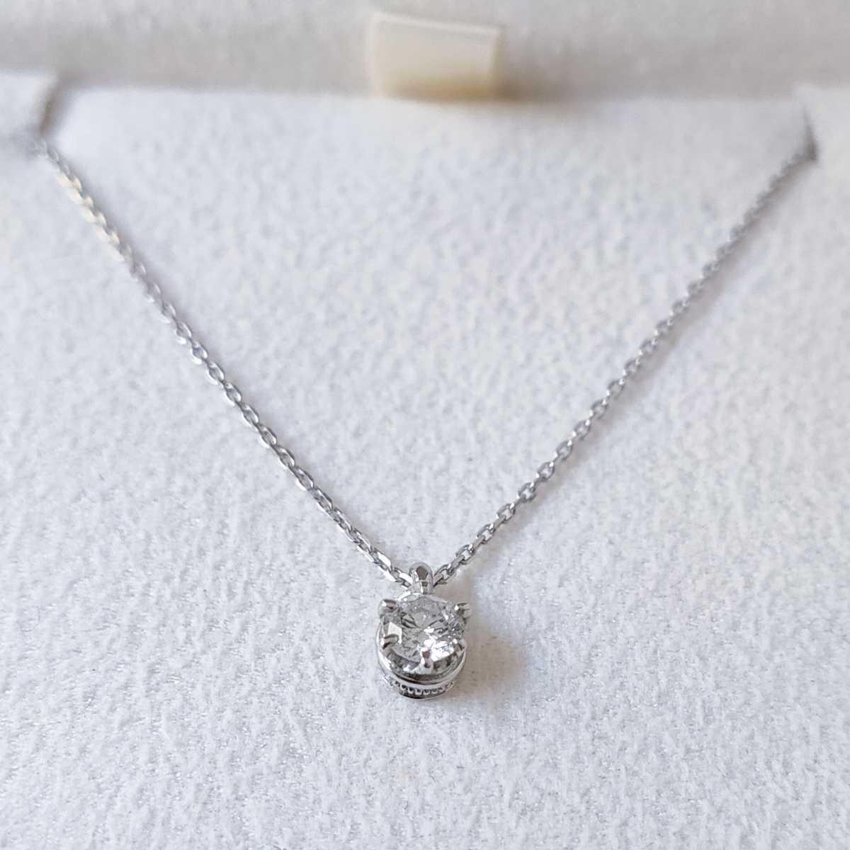 4℃ ダイヤモンド ネックレス Pt995 0.154ct 鑑別カード付き | femme.hr