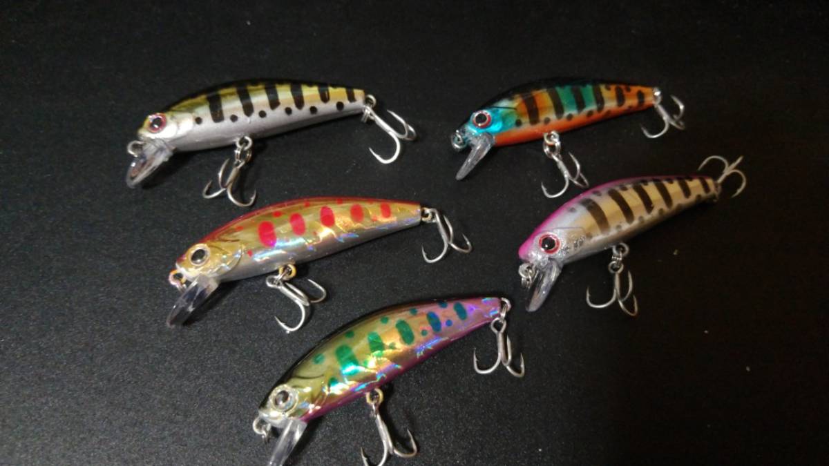 ルアーセット 小型ミノー5点 シンキング トラウト・管釣り バス釣り
