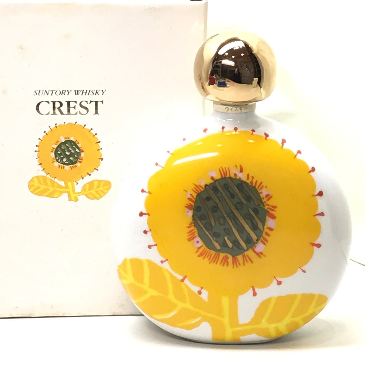 大人気新作 美品 サントリー ウィスキー クレスト 花の万博記念ボトル