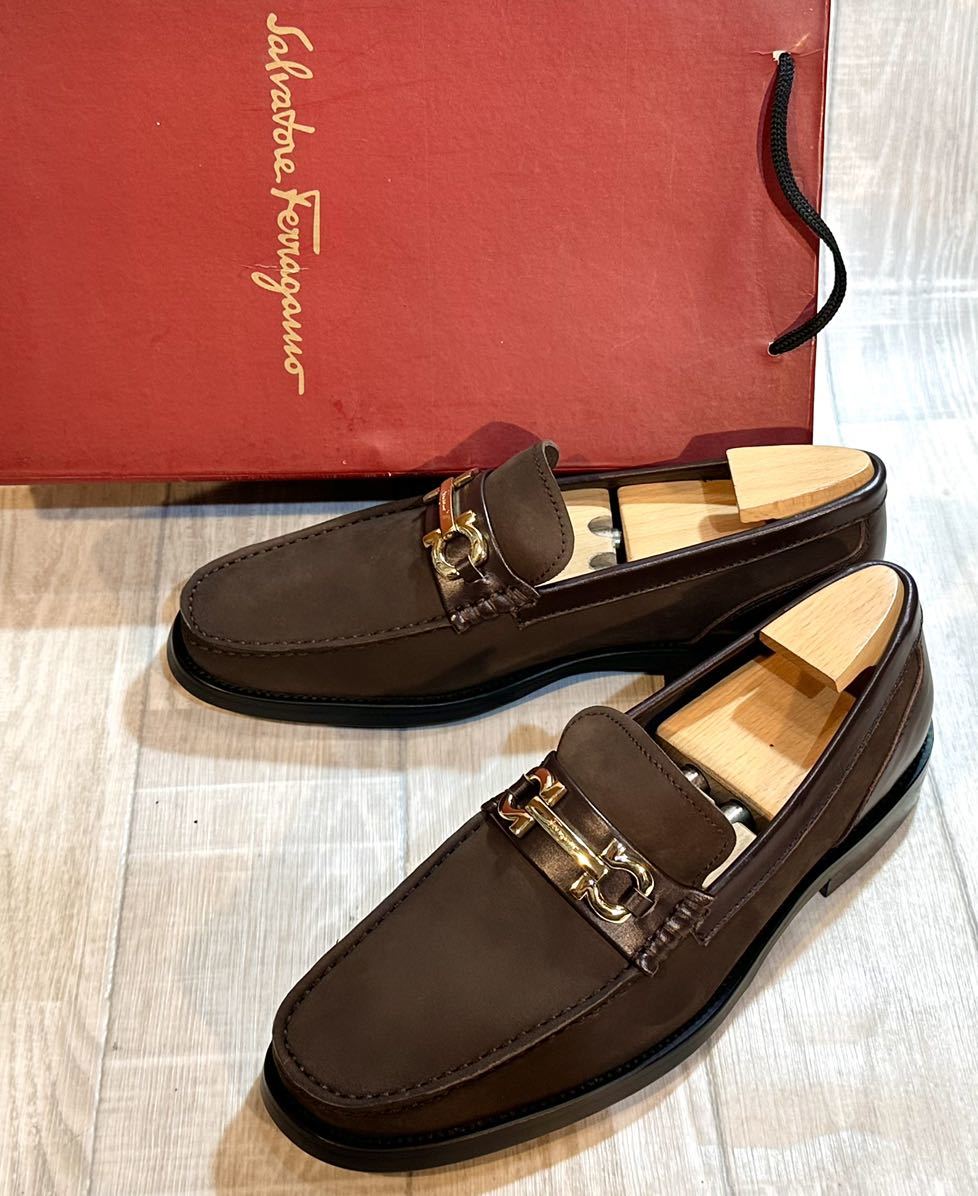 未使用】Salvatore Ferragamo フェラガモ◇25cm 40◇ガンチーニ