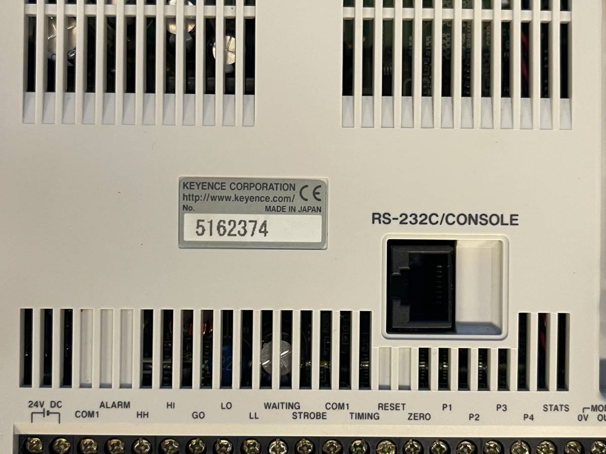 [CK13442] KEYENCE LS-7500 高速・高精度デジタル寸法測定器 LS-7000 シリーズ コントローラ モニタ機能あり 動作保証_画像6