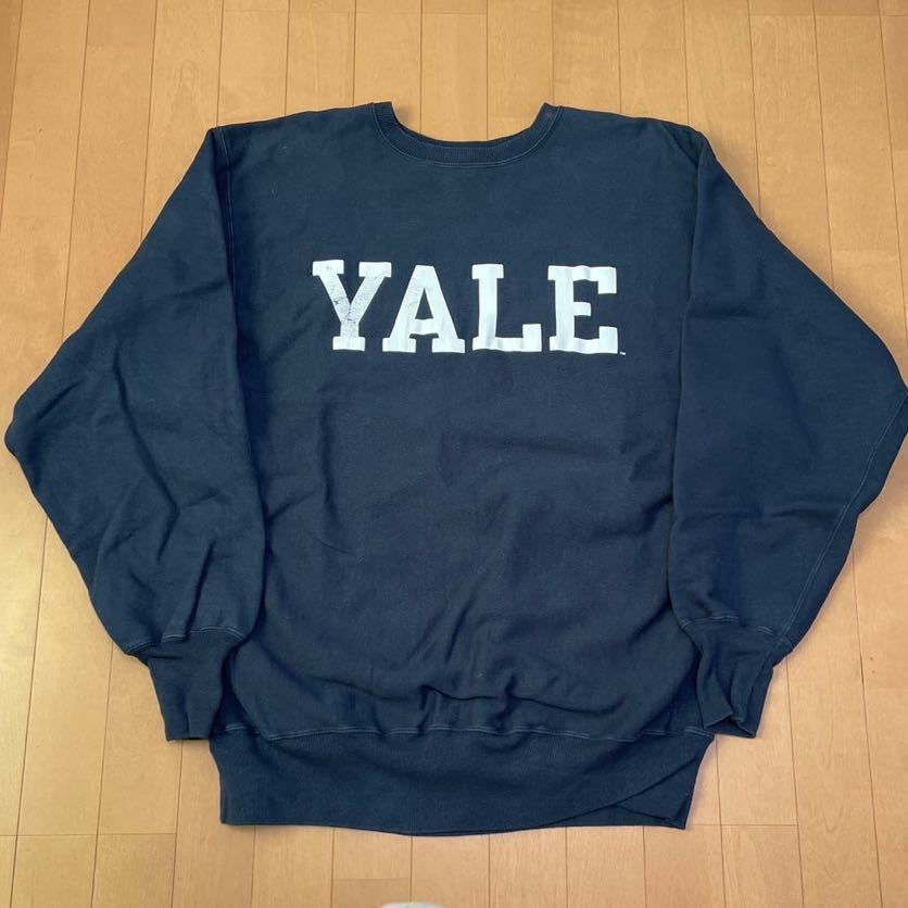 2022春夏新色】 ビンテージチャンピオン YALE 紺 リバースウィーブ