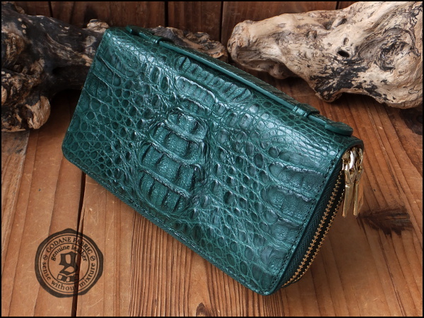 再入荷 【新品】GODANE 天然 クロコダイル 革 8056 メンズ 長財布