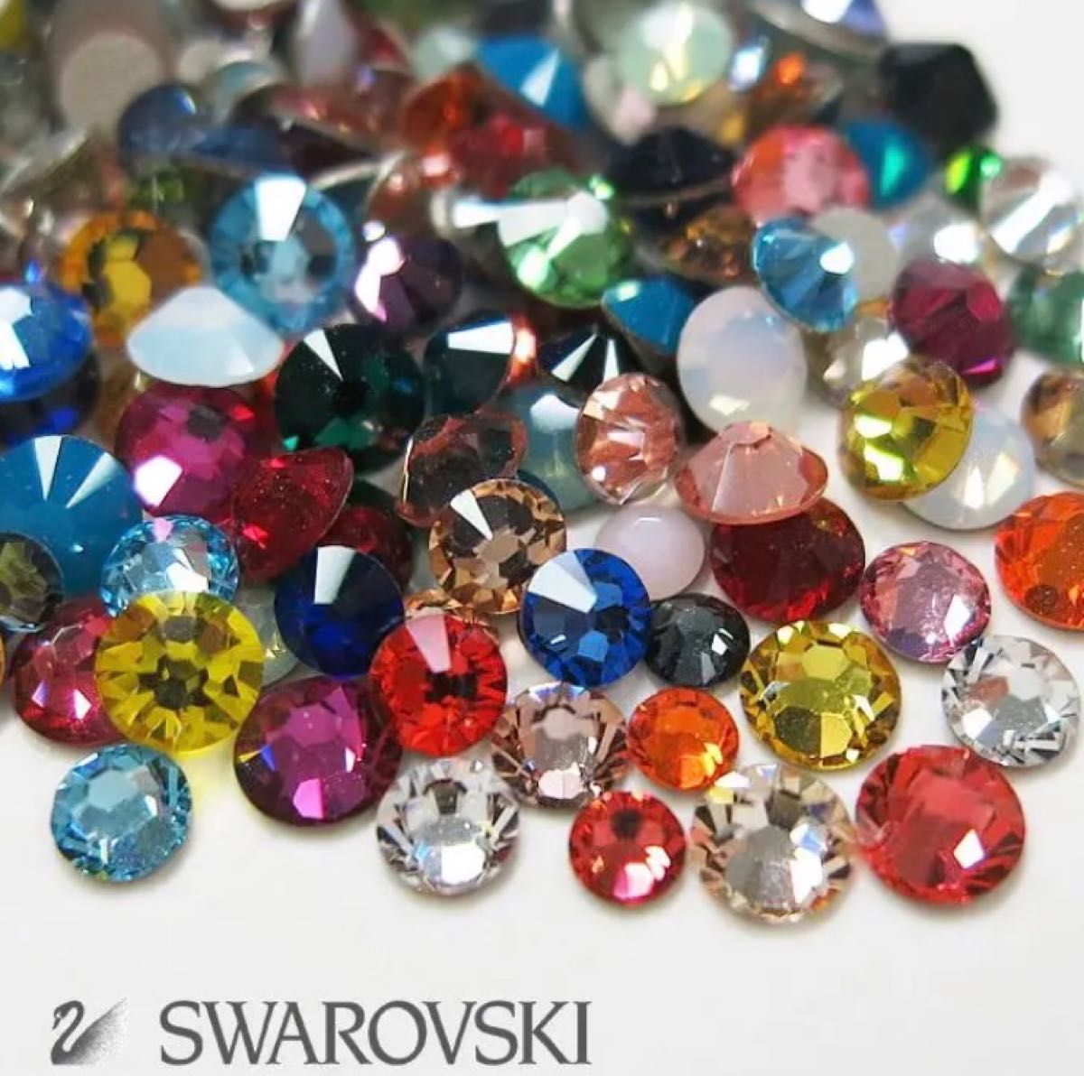 スワロフスキー ミックス ラインストーン フラット ネイルアート デコ ストーン ネイルパーツ サロン SWAROVSKI スワロ