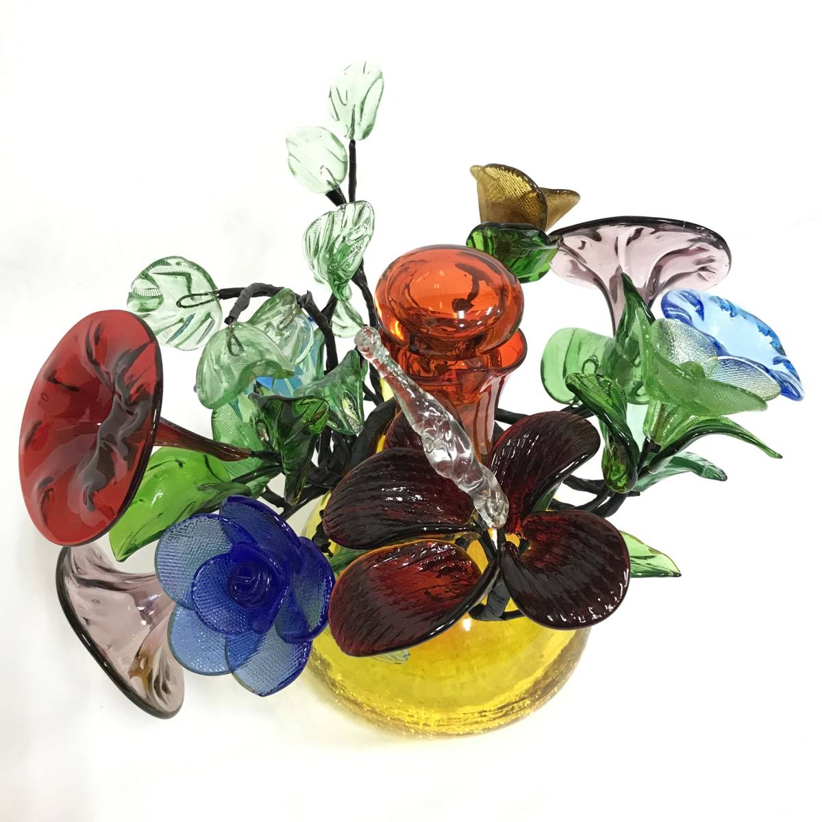 Yahoo!オークション - 琉球ガラス 花瓶 硝子 置物 花束 花器 Yahoo!オークション - 琉球ガラス 花瓶 硝子 置物 花束 花器