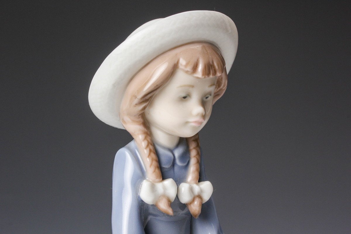 ⭐️美品 リヤドロ No.5554「花を抱いて座る少女」 フィギュリン 陶器人形 Yahoo!オークション - LLADRO リヤドロ『花を抱いて座る少女