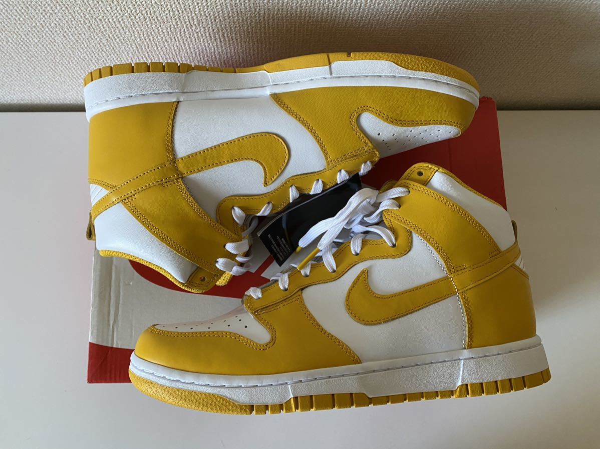 ナイキ ウィメンズ ダンク ハイ ダークサルファ　27.5cm NIKE WMNS DUNK HIGH DARK SULFUR_画像2