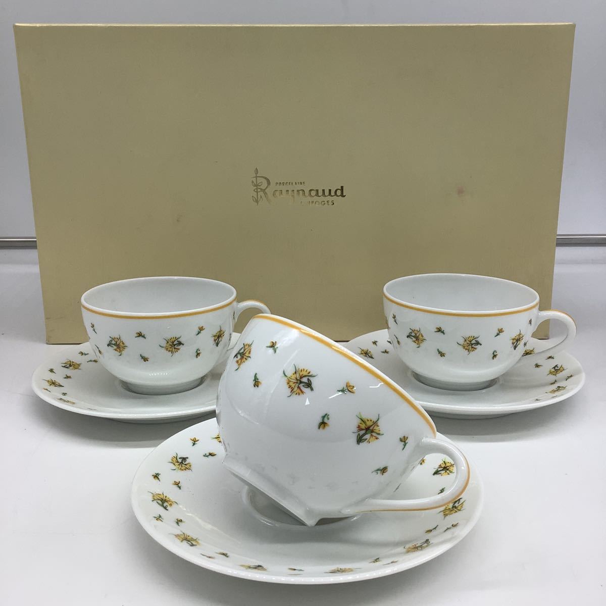 フランス製 リモージュ レイノー ティーカップ&ソーサー 5客set | www