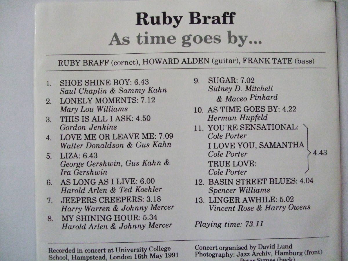 Ruby Braff - As Time Goes By..._画像3