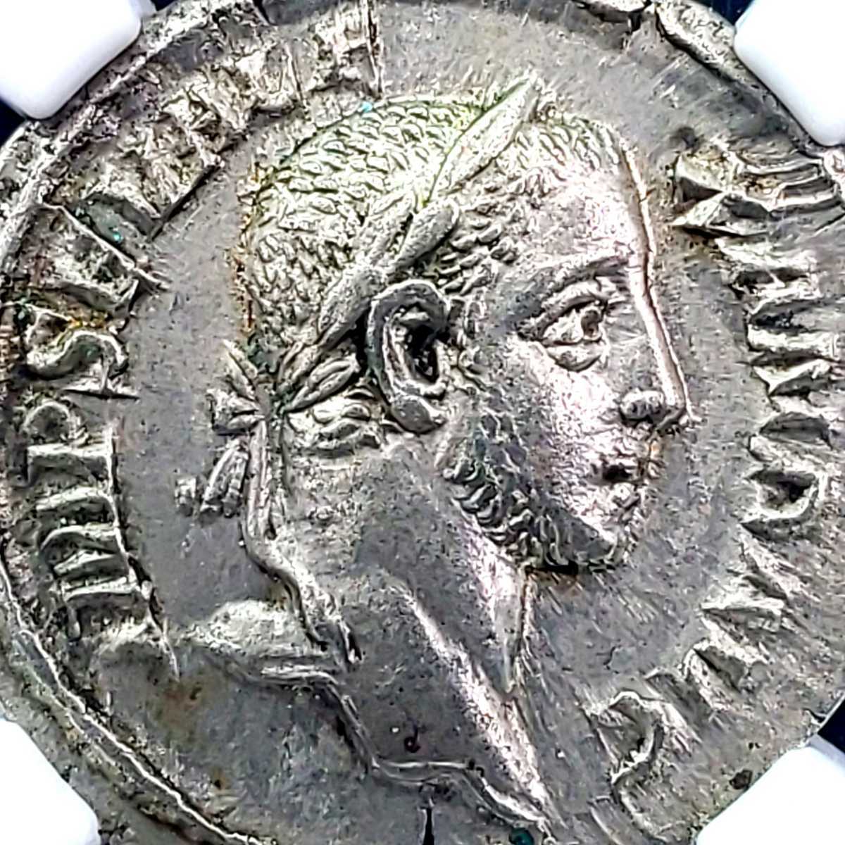 古代ローマ帝国 アレクサンデル セウェルス NGC AU デナリウス銀貨