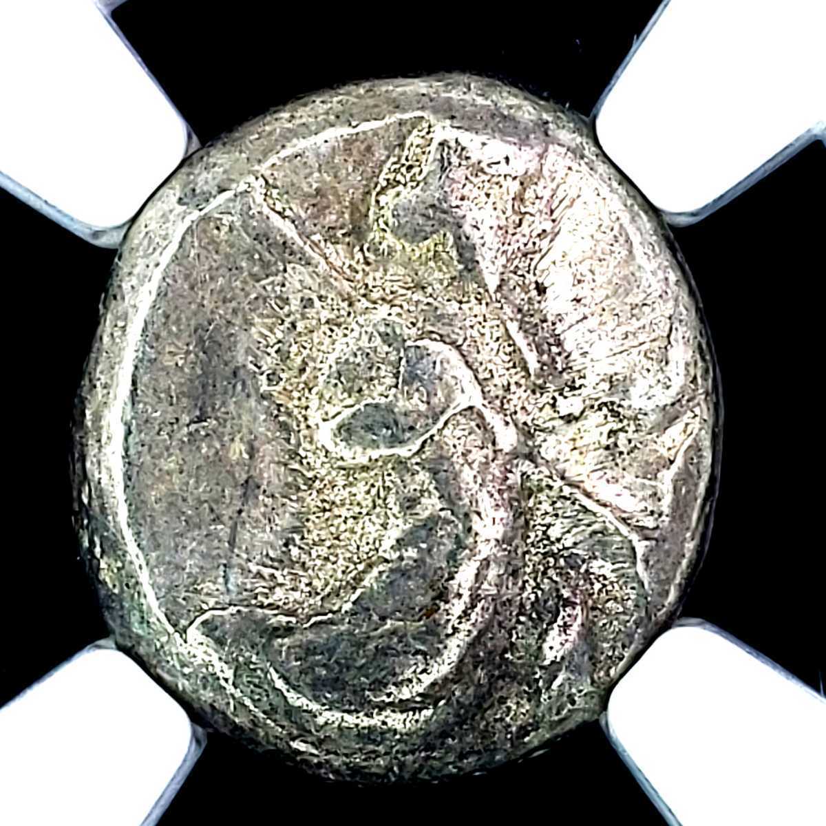 国内発送】 アケメネス朝ペルシャ;シグロス銀貨 NGCスラブ