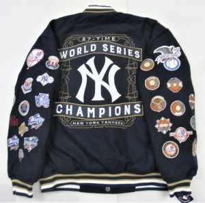 BE35)JH Design New York Yankees Champions ウールリバーシブル ジャケット/MLB/ニューヨーク・ヤンキース/XL/大きいサイズ