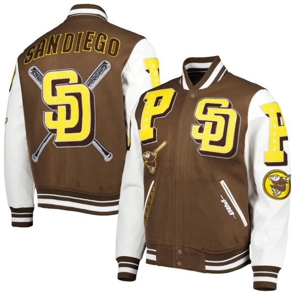 BG98)PRO STANDARD San Diego Padres REMIX VARSITY ジャケット/MLB/サンディエゴ・パドレス/スタジャン/XL