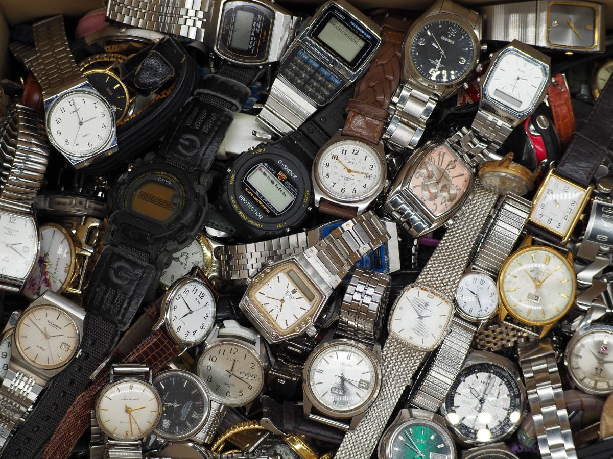 約450点 腕時計大量まとめ売り SEIKO/CITIZEN/CASIO/その他海外ブランド/機械式 クォーツなど 動品・不動品