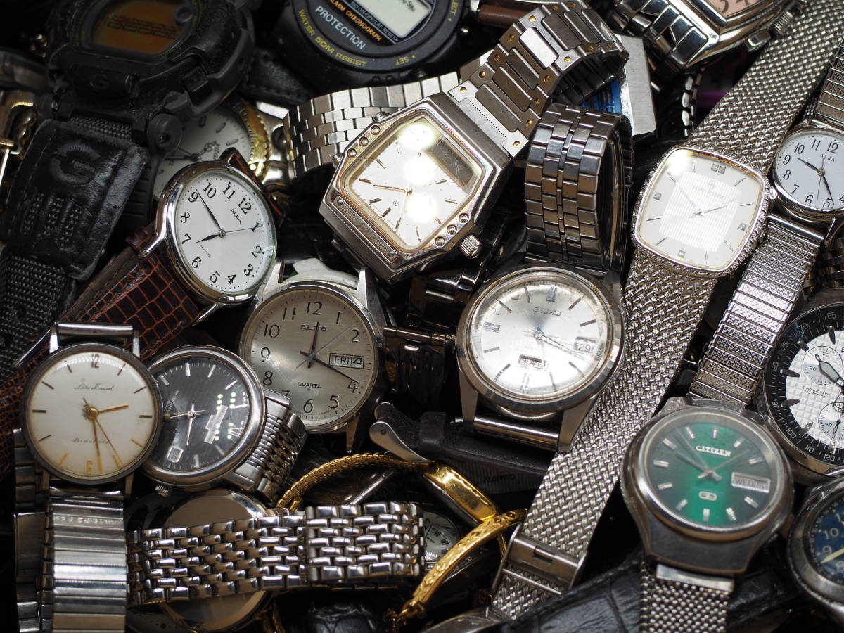 約450点 腕時計大量まとめ売り SEIKO/CITIZEN/CASIO/その他海外ブランド/機械式 クォーツなど 動品・不動品