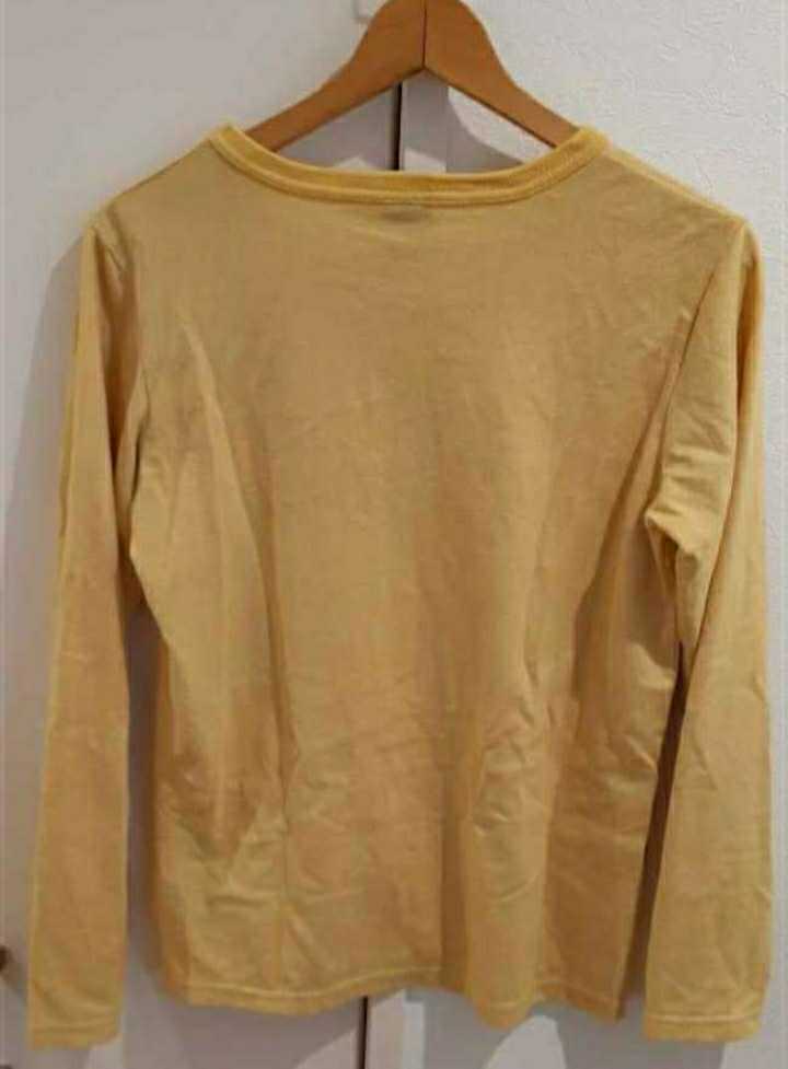 long sleeve T shirt Ships men's yellow M size 