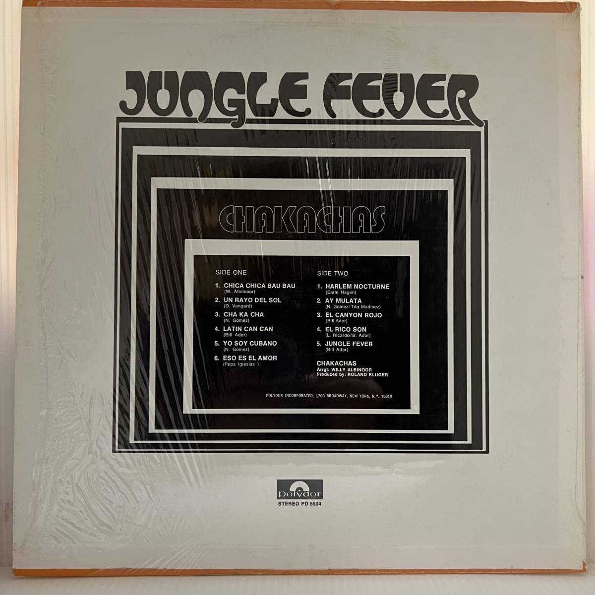 Funk Soul LP - Chakachas - Jungle Fever - Polydor - VG+ - シュリンク付_画像2