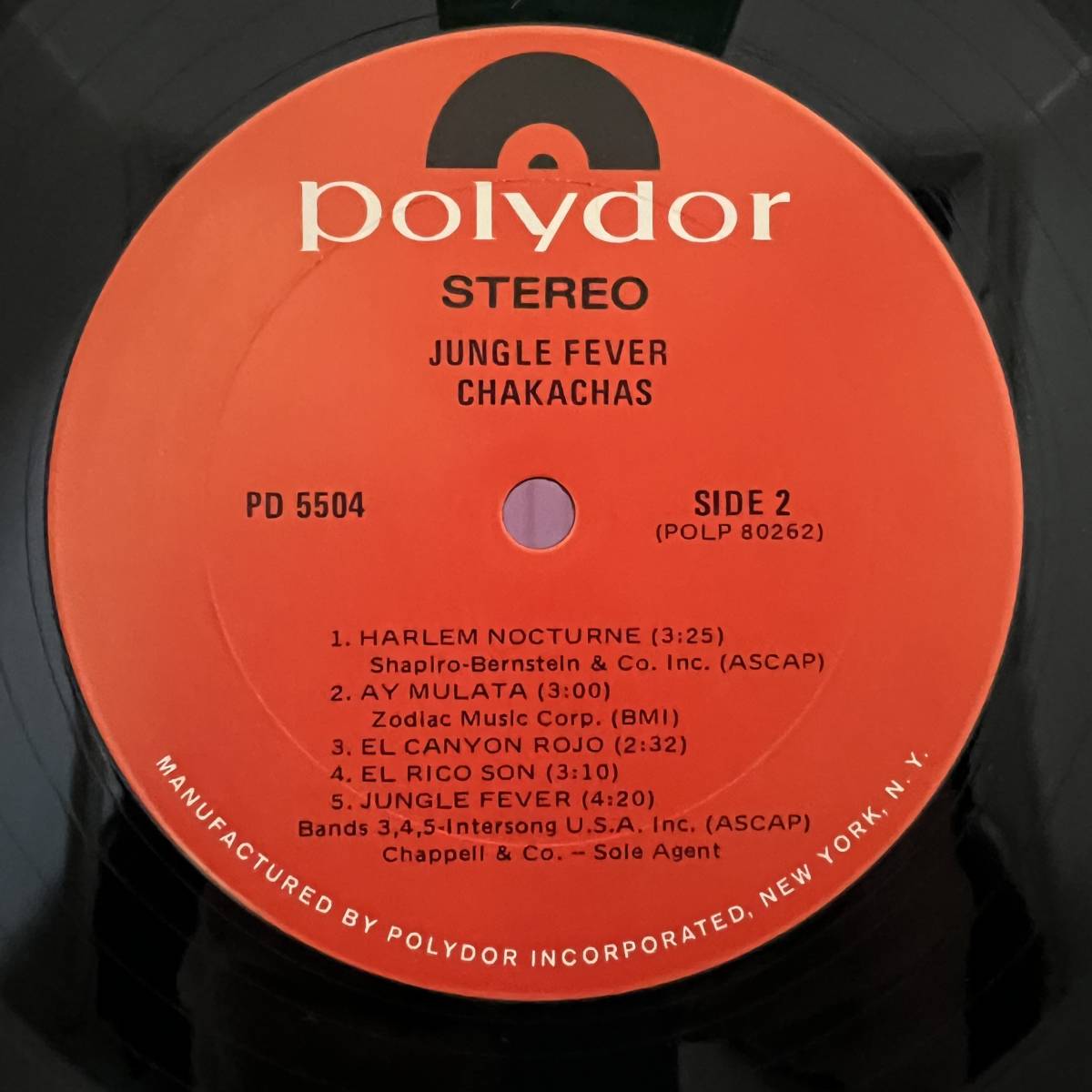 Funk Soul LP - Chakachas - Jungle Fever - Polydor - VG+ - シュリンク付_画像4