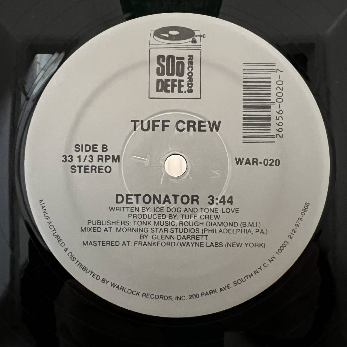 Hip Hop 12 - Tuff Crew - My Part Of Town - Soo Deff - VG+ - シュリンク付_画像3
