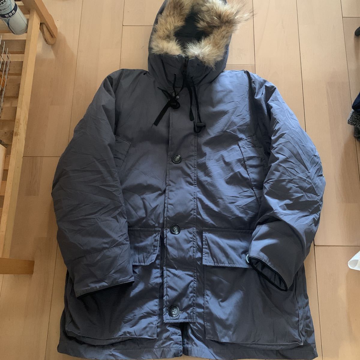 80's【Eddie Bauer】エディーバウアー ポーラーパーカー POLAR PARKA 黒タグ ダウンジャケット vintage USA製 Mサイズ ４ボタン YKK_画像1