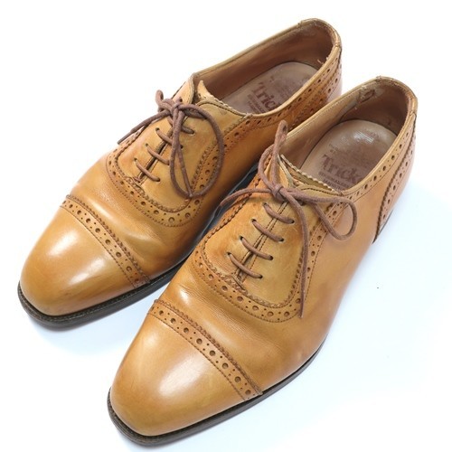 英国屈指☆トリッカーズ Tricker's レザーシューズ/紳士靴/ ライトブラウン 6ハーフ-Fitting5（4834)