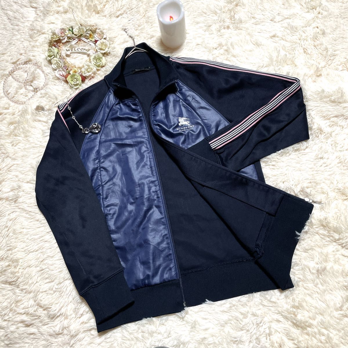 通販激安】【通販激安】BURBERRY BLACK LABEL トラックジャケット