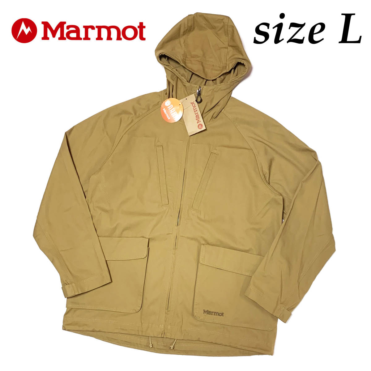  new goods L size Marmot burner Be jacket light brown yellow Stone TOMSJK08 mountain climbing camp mountain parka outer 