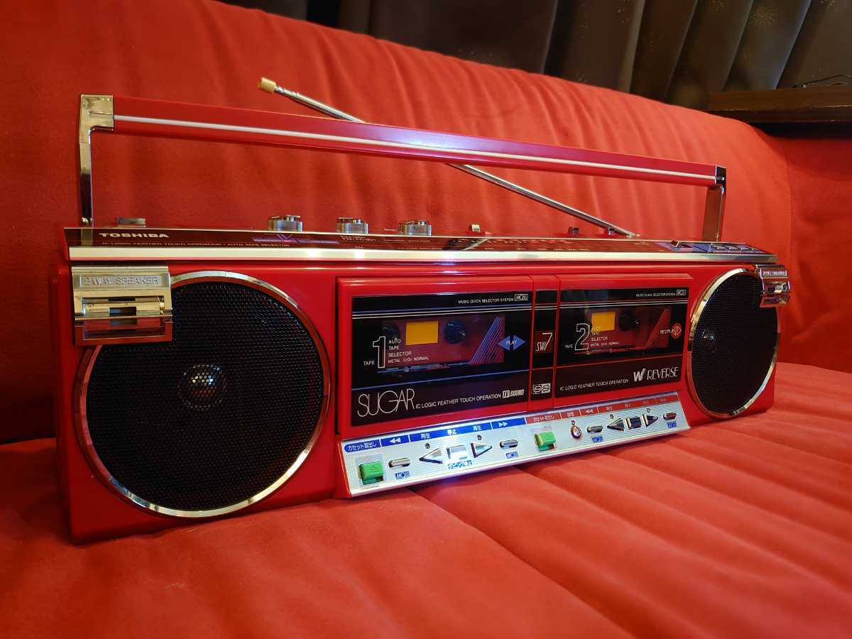 TOSHIBA SUGAR RT-SW7 おしゃれラジカセ 原田知世CM-