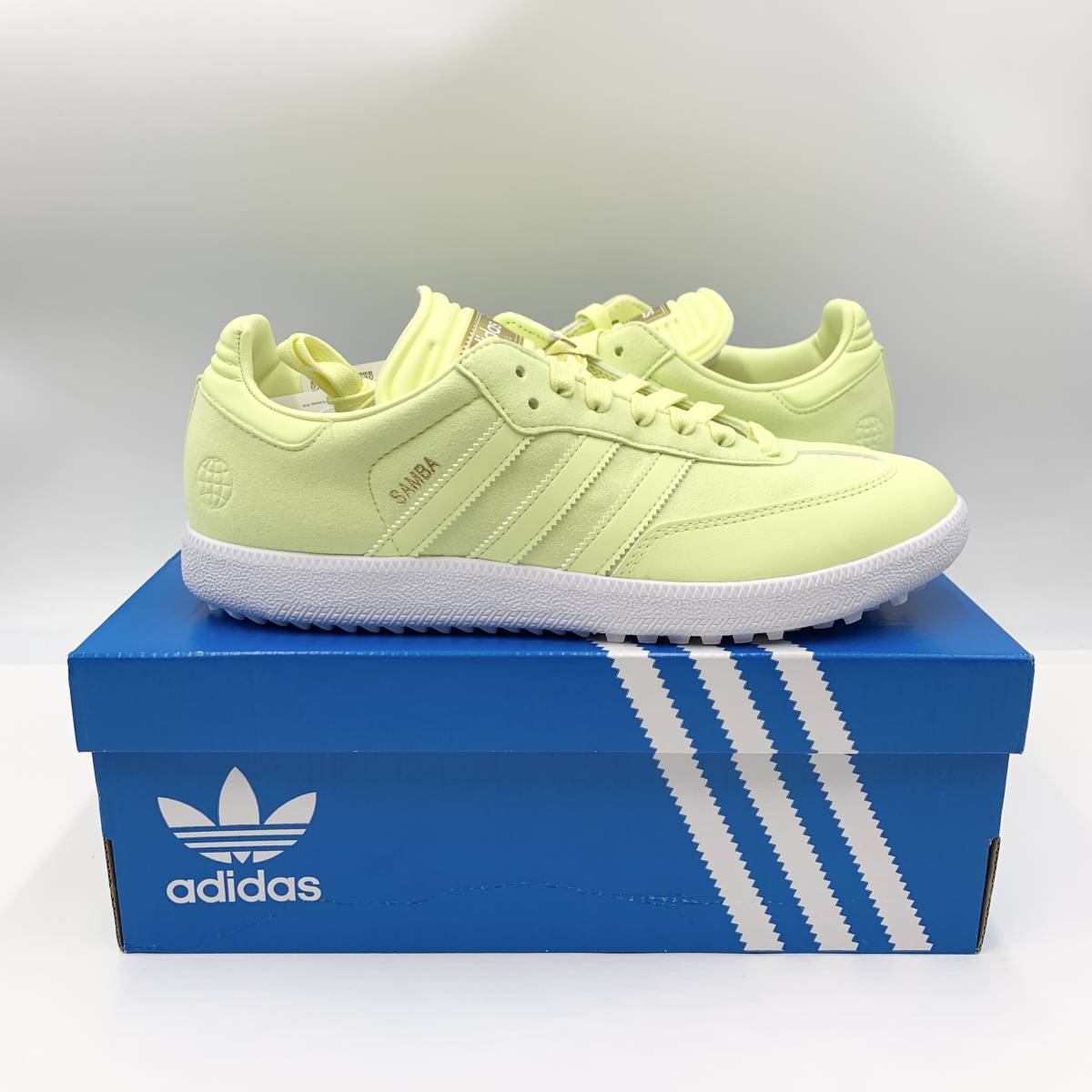 ラスト1【即納】26.5cm アディダス サンバ パルスイエロー ADIDAS SAMBA Pulse Yellow HP7877 ゴルフシューズ_画像10