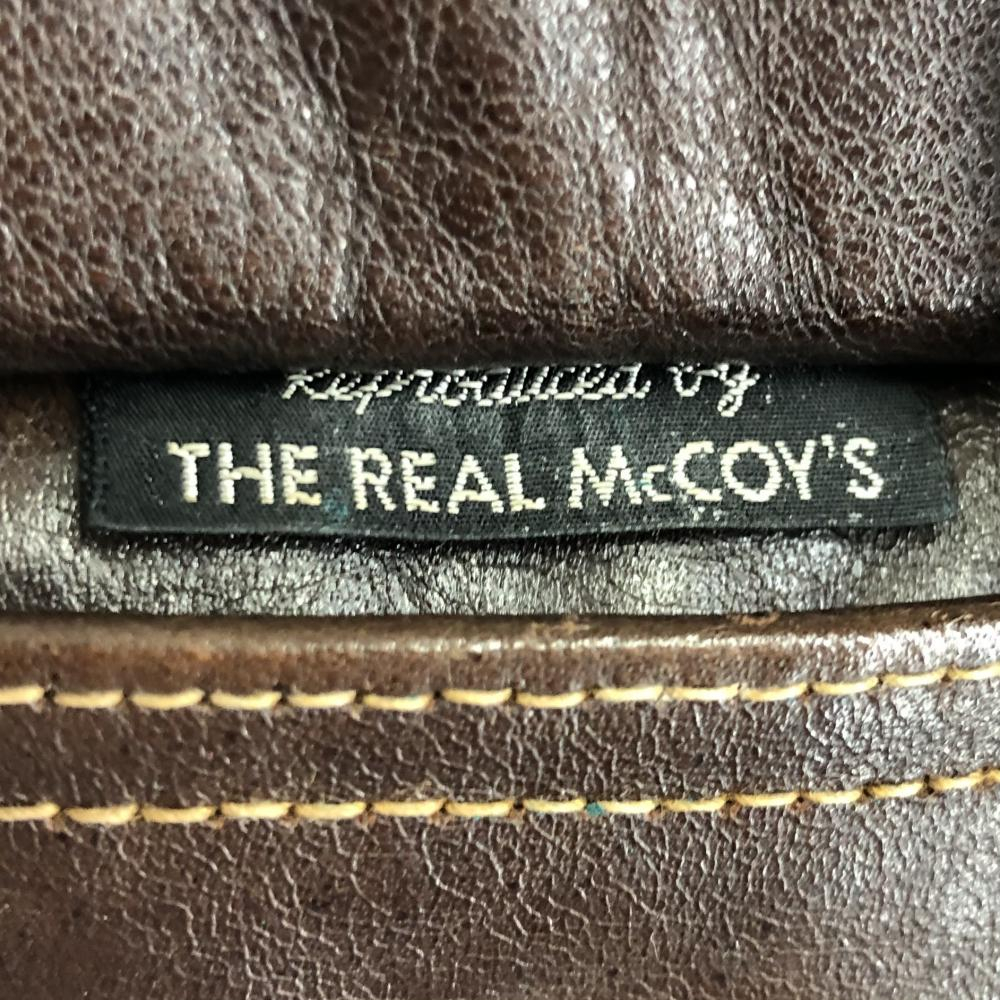 【中古】THE REAL McCOYS A-2 ROUGH WEAR実名 サイズ38 ブラウン リアルマッコイズ[240017537181]_画像4