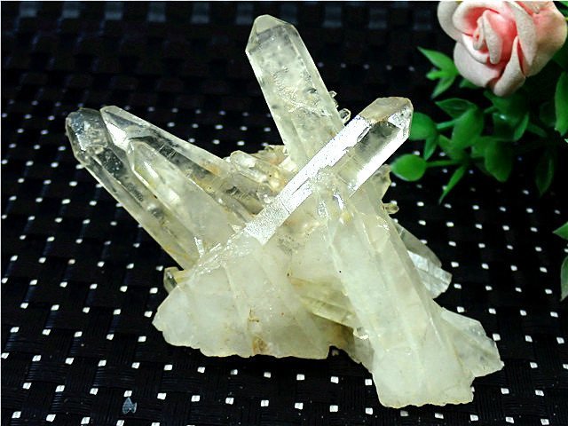 ◆超強いパワーヒマラヤ産天然水晶クラスターJPB6-21B34Dの画像1