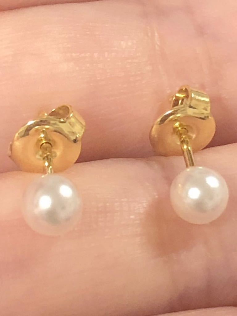 ー品販売 [値下げ] MIKIMOTO 18K パールピアス ピアス(両耳用) - zorbas.ee