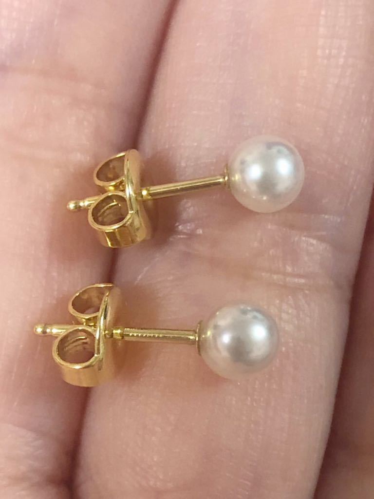 メーカー直売】 【お値下げしました】ミキモト K18YG MIKIMOTO パール