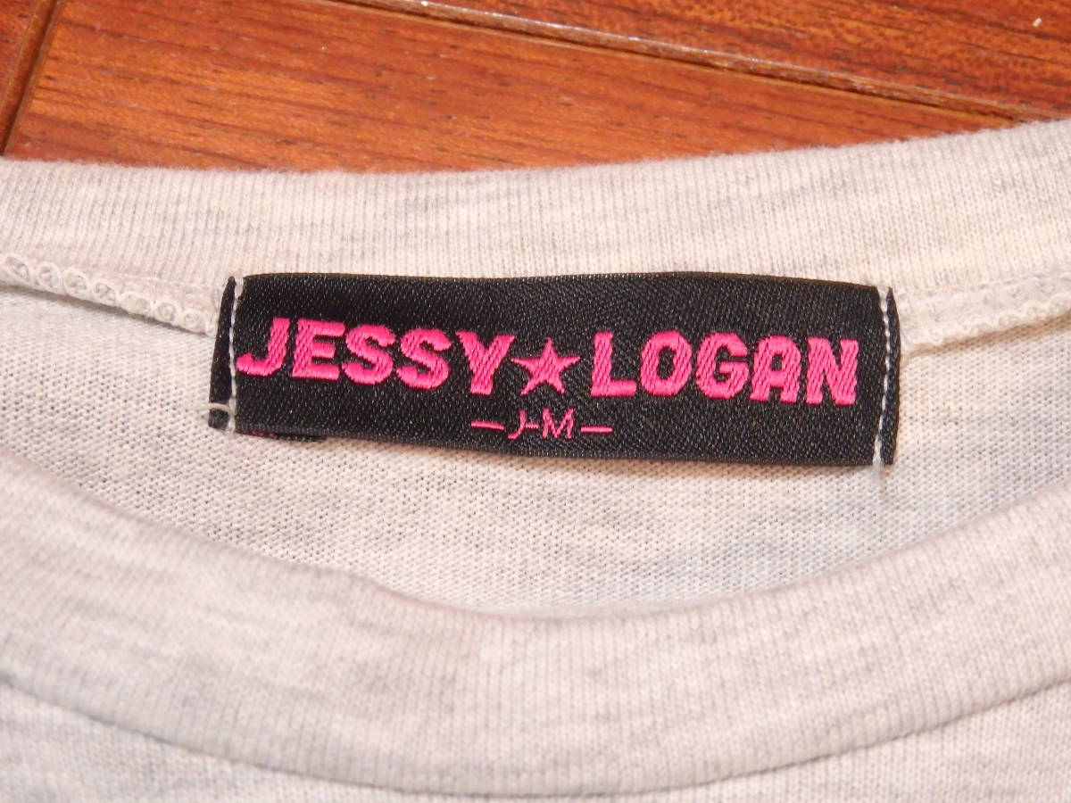 JESSY LOGAN シャツワンピース 肩出し バックプリント 水色 M 200074-500 ZZOPIOMT_画像8