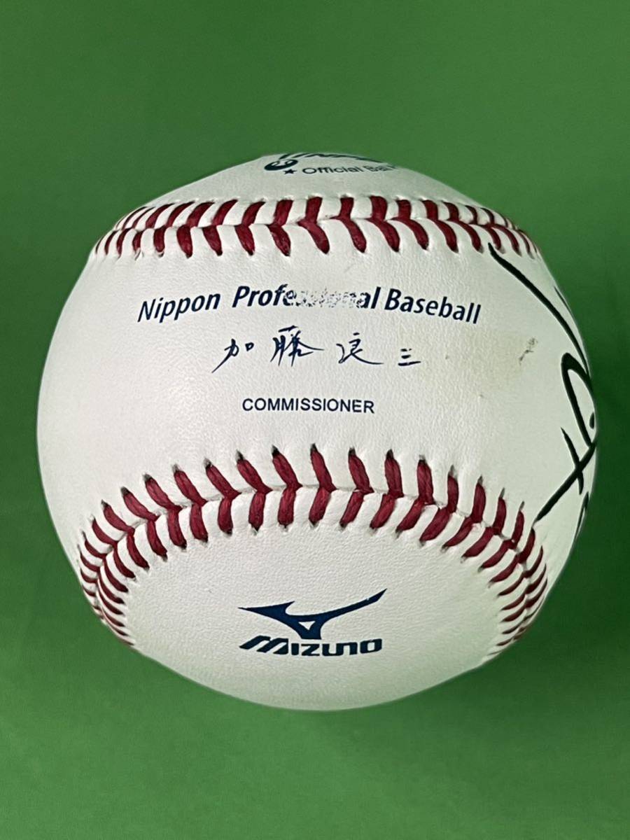 阪神タイガース　金本知憲　＃６　直筆サイン入り　ボール　NPB　MIZUNO　⑤_画像2