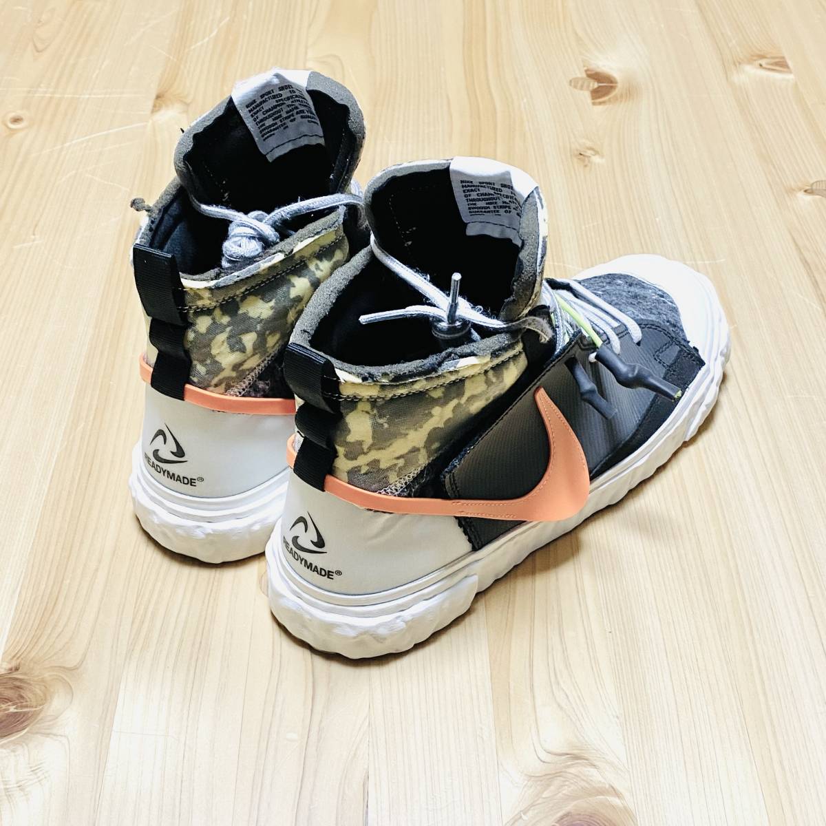 【美品】NIKE x READYMADE BLAZER MID US9.5(27.5cm) CZ3589-001 / ナイキ レディメイド sneaker shoes black_画像4