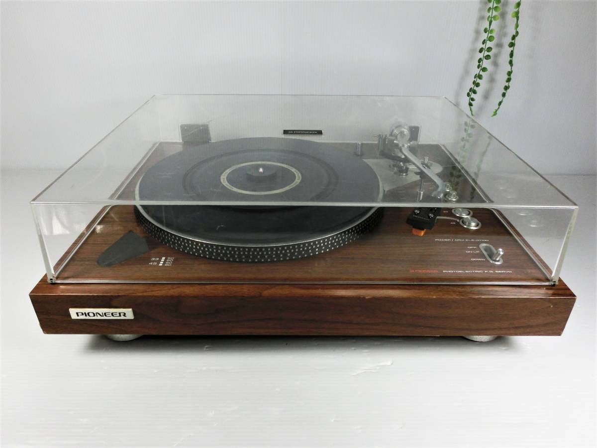新品針 70年代 PIONEER PL-1250 D.D. レコードプレーヤー | tspea.org
