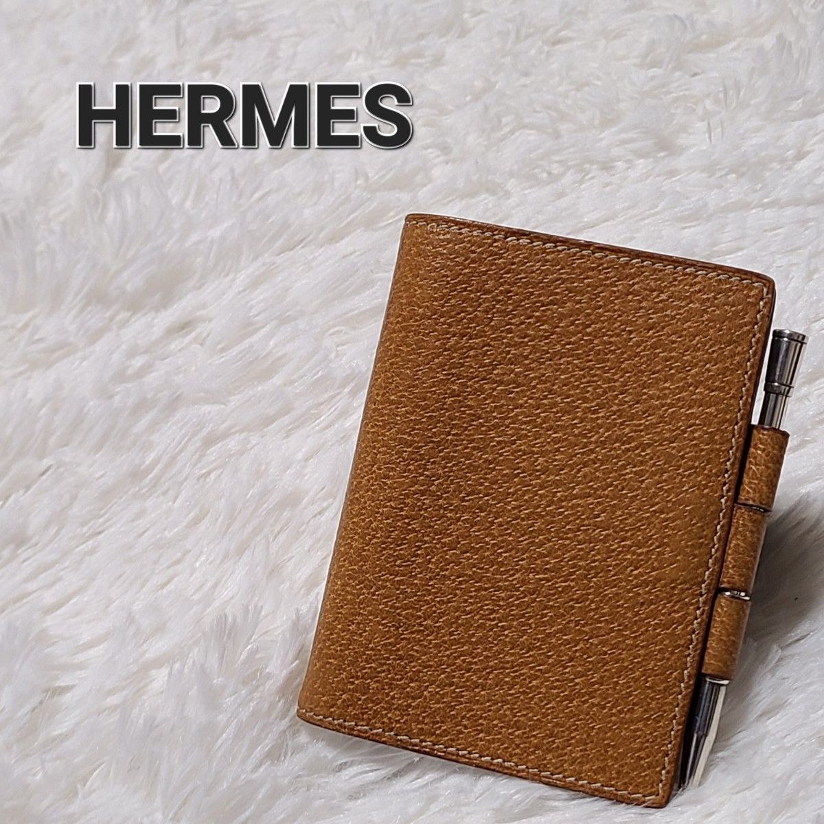 HERMES エルメス アジェンダPM 手帳 ブラウン イエロー-connectedremag.com