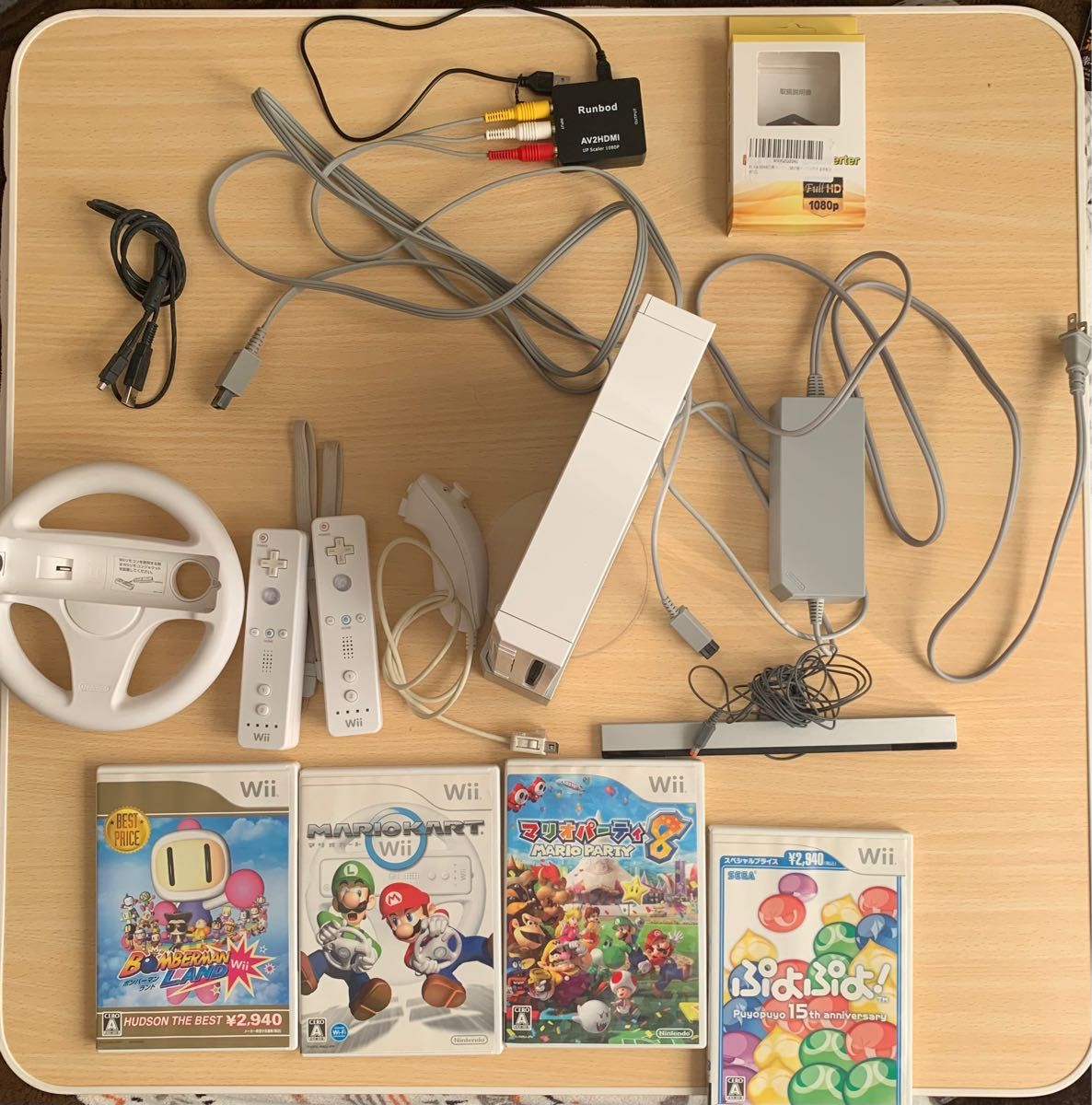 wii 本体一式 ソフト8本セット 動作確認済み-