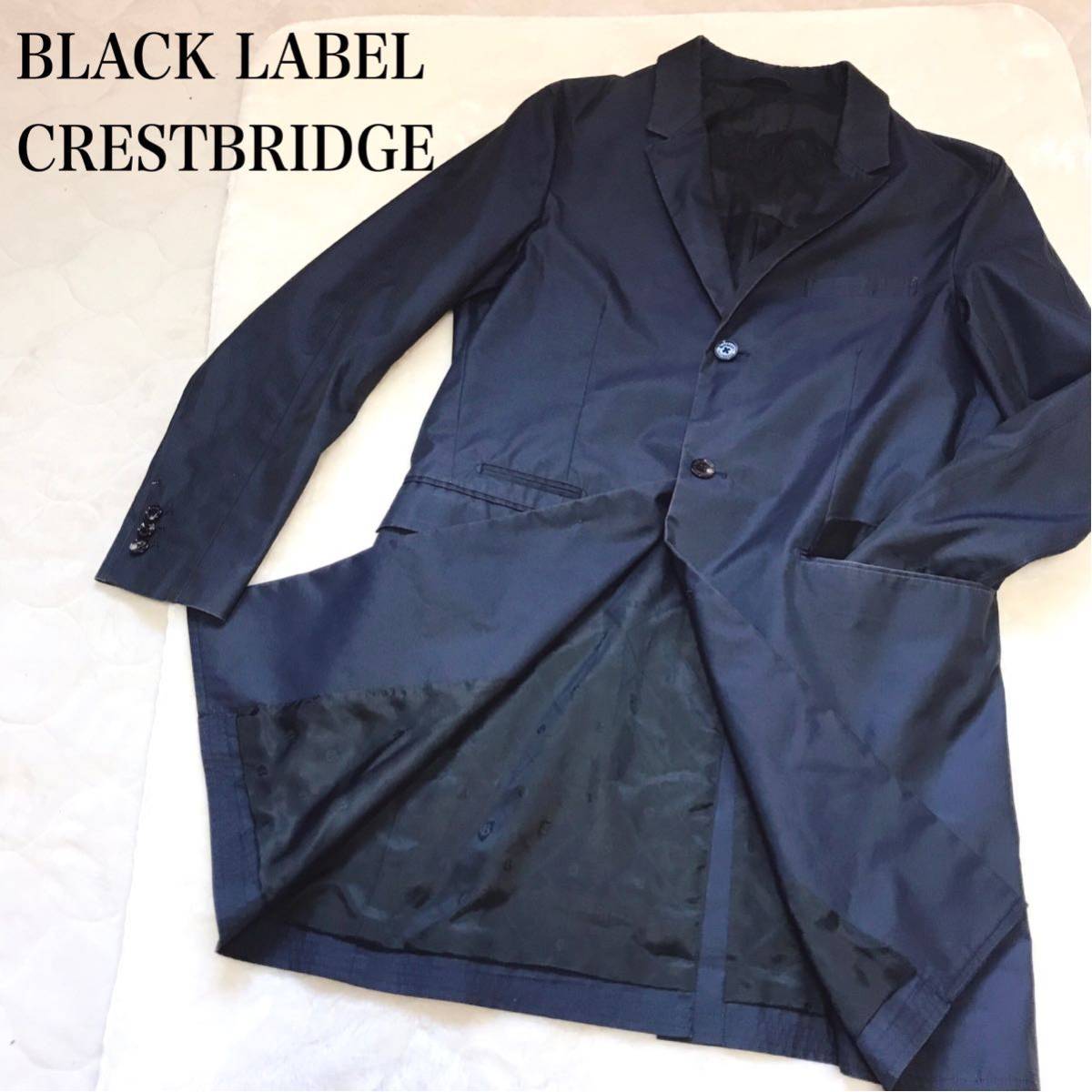 BLACK LABEL CRESTBRIDGE ブラックレーベルクレストブリッジ Bロゴ柄 チェスターコート トレンチコート ロングコート ジャケット メンズ