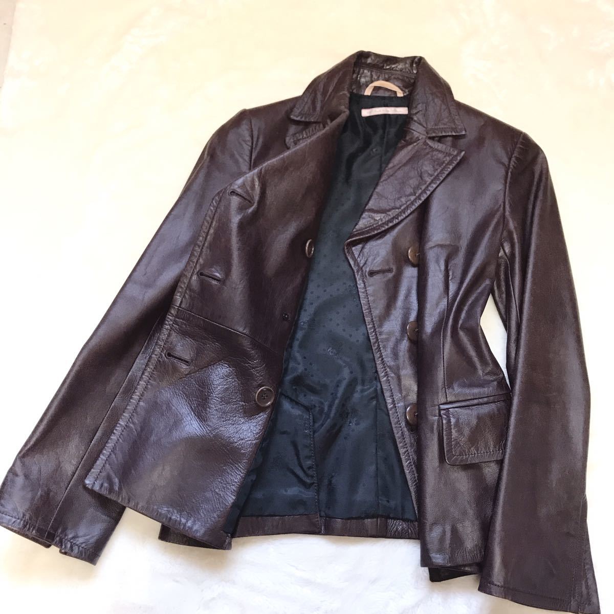 希少 paul smith women ポールスミス レザージャケット 本革 | b-a-i.com