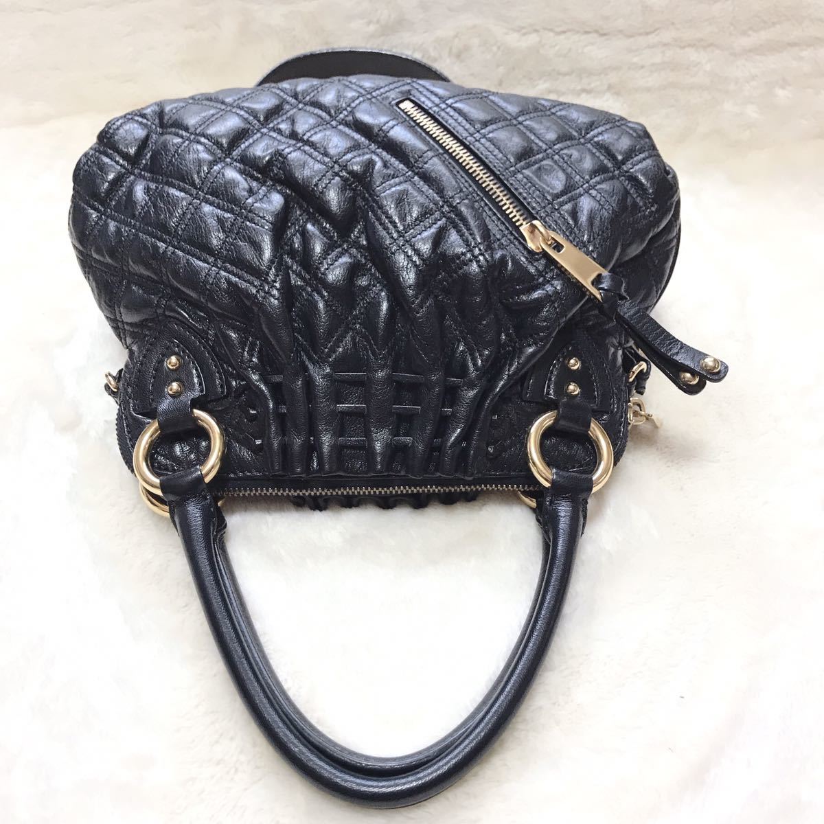 フルオーダー 【美品】MARC JACOBS ショルダーバッグ 黒 レザー スタム