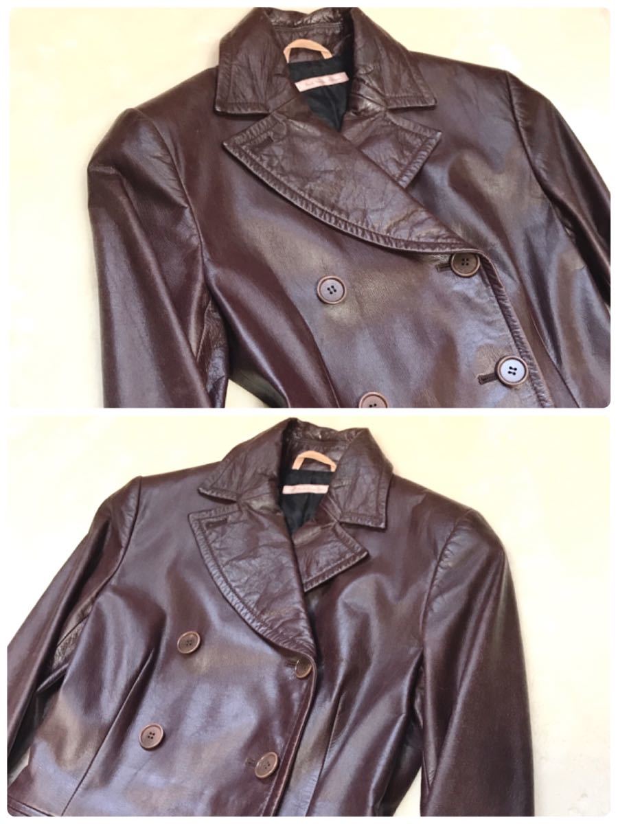 希少 paul smith women ポールスミス レザージャケット 本革-