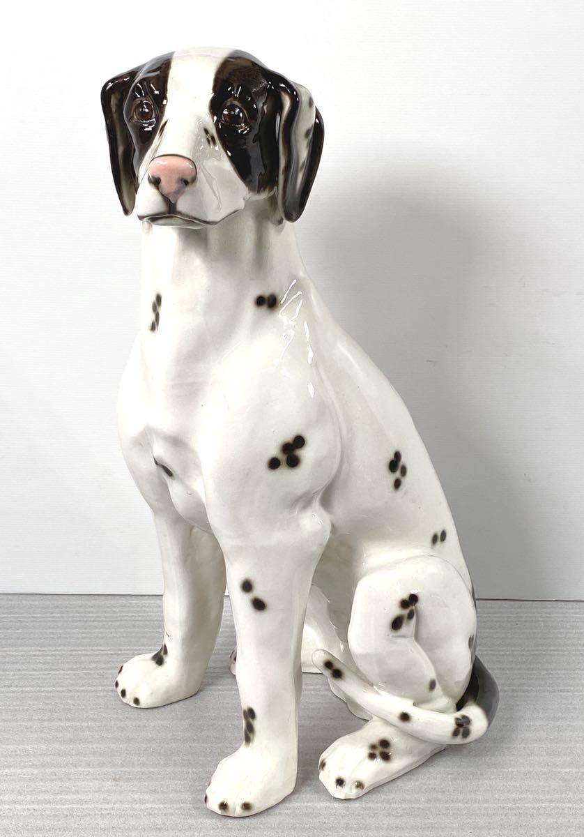 犬の置物 陶器製 特価額-