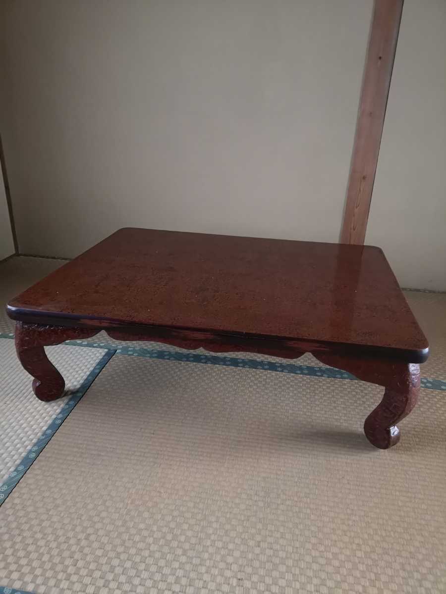 昭和レトロ 木曽漆器の座卓-