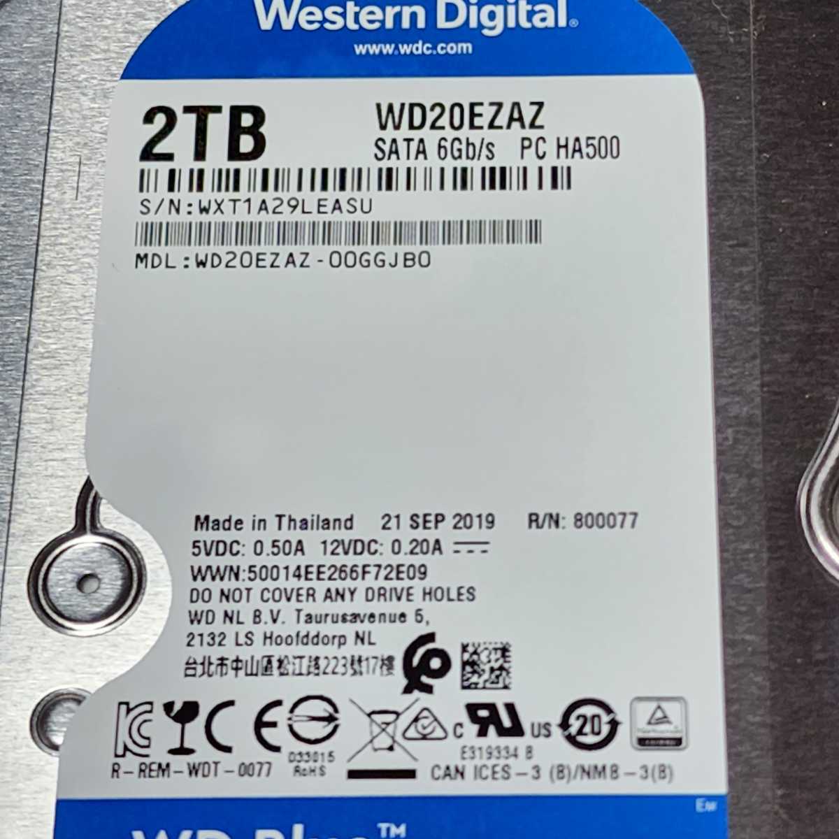 WesternDigtal WD Blue WD20EZAZ-00GGJB0 2TB 3 5インチ内蔵HDD WesternDigtal WD Blue WD20EZAZ-00GGJB0 2TB 3 5インチ内蔵HDD